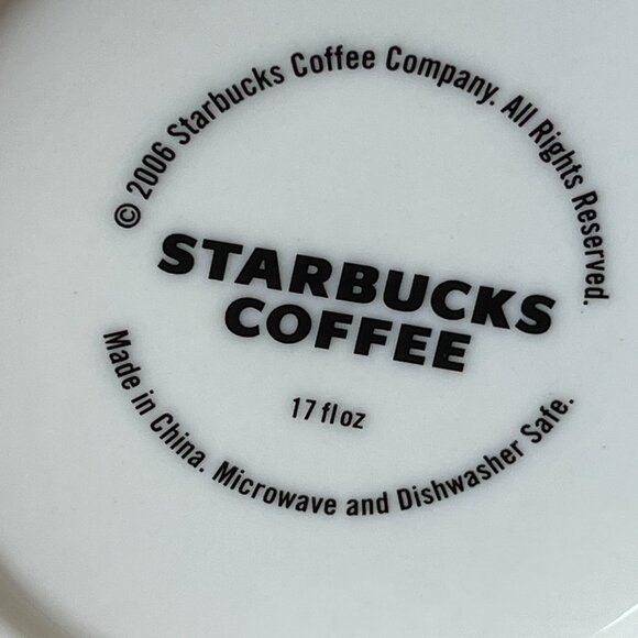 Starbucks Valentine's Day "Flirt" Mug 2006 New Bone China Pink Brown Coffee Cup - Picture 12 of 12